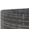 4-tlg. Garten-Sofagarnitur mit Kissen Grau Poly Rattan Produktbild-Vorschau 8