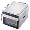 Dehydrator VEVOR 700 W stal nierdzewna, 300 x 280 mm 6 szt. Podgląd zdjęcia produktu 8