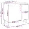 vidaXL Szafka pod umywalkę Artisan dąb 65x33x60 cm materiał Podgląd zdjęcia produktu 7