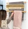 eluno Tür-Hängeregal aus Metall und Bambus, Produktbild-Vorschau 3