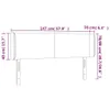 Kopfteil mit Ohren Dunkelgrau 147x16x78/88 cm Samt Produktbild-Vorschau 9