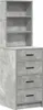 A freestanding dresser with shelves on top, shown against a white background. Voir les images du produit