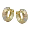 Creole 12x5mm Klappscharnier tricolor diamantiert 9Kt GOLD Produktbild-Vorschau 1