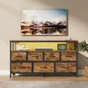 SONGMICS Kommode mit LED-Beleuchtung, Sideboard, Produktbild-Vorschau 1