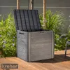 Kreher Kissenbox "Woodebox" in Anthrazit 140 Liter Produktbild-Vorschau 6