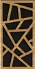 A geometric pattern of wooden slats against a black background. Produktbild-Vorschau
