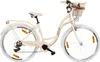 A cream-colored city bike with a basket on the front, shown against a white background. Produktbild-Vorschau