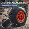 Sackkarrenrad Polyurethan3.00-4 Reifen Ø 260 mm Vollgummi Produktbild-Vorschau 1