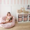 Flumi kinderpoef van corduroy met speelgoedopslag en Productafbeelding-voorbeeld 2