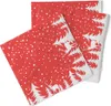 Sovie HORECA Weihnachtsserviette Marvin in Rot aus Tissue Produktbild-Vorschau 2