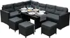 Sitzgruppe Lounge Gartenmöbel Sitzecke Rattan Polyrattan Produktbild-Vorschau 2