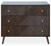 Comodà LIVIA a 3 cassetti, marrone scuro - Credenza con Anteprima dell’immagine prodotto 5