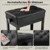 Klavierbank - Höhenverstellbare Bank mit Stauraum - Produktbild-Vorschau 4
