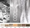 A collage of three images representing the 'COOL' theme, with a row of hair color swatches at the bottom. Anteprima dell’immagine prodotto