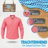 Trachtenhemd mit Stehkragen für Trachtenlederhosen kariert, Produktbild-Vorschau 3