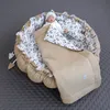 Zweiseitig Babynest ENGELSNEST XXL Blumen BRAUN Baumwolle/ Produktbild-Vorschau 4