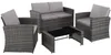 tectake® Rattan Lounge Jesolo für 4 Personen Produktbild-Vorschau 1