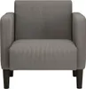 vidaXL Fauteuil avec accoudoirs gris clair 54 cm Tissu Voir les images du produit 3