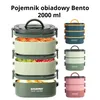Pojemnik obiadowy Bento 2000 ml – 3-poziomowy, szczelny, do Podgląd zdjęcia produktu 1