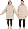 Hoodie Decke mit Ärmeln - Plüsch Sherpa Deckenpullover Produktbild-Vorschau 1
