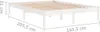 A diagram showing the dimensions of a bed frame. Produktbild-Vorschau