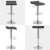 A collage of four bar stools with chrome bases and upholstered seats. Náhľad obrázku produktu