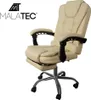 Sedia da ufficio con poggiapiedi estraibile - color beige Anteprima dell’immagine prodotto 13