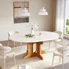 Runder Ausziehbarer Tisch Küchentisch 90-120 cm, 4-8 Produktbild-Vorschau 1