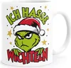Tasse Weihnachten Grinch Spruch Lustig keine Menschen Produktbild-Vorschau 1