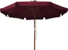 vidaXL Parasol avec mât en bois 330 cm rouge bourgogne Voir les images du produit 1
