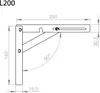 4 Stück Klappkonsole Profi-Nr.1 L400 Länge: 390 mm / Höhe Produktbild-Vorschau 4