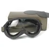 Schutzbrille M44 Militär-Stil schwarz mit Produktbild-Vorschau 1