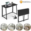 FORTENA Klappbarer Schreibtisch, Schwarz mit schwarzen Produktbild-Vorschau 3