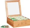 relaxdays 10024614_0 relaxdays Teebox   braun Anteprima dell’immagine prodotto 1