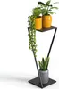 DanDiBo Blumenständer Metall Schwarz Eckig 80 cm 96641 Produktbild-Vorschau 1