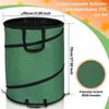 6X Gartensack 170L Pop Up Laubsack Gartenabfallsack XXL Produktbild-Vorschau 2