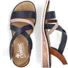 Rieker Schuhe Damen Keil Sandaletten Sandalen V3663, Produktbild-Vorschau 39