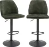 Barhocker OTTAWA BAR Barstuhl Velour Optik olive Produktbild-Vorschau 3