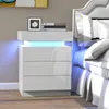 Nachttisch Nachtschrank mit LED-Beleuchtung mit 3 Produktbild-Vorschau 2