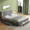 MODFU Lit avec rangement 160x200 - Lit Double Rembourré Voir les images du produit 1