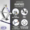 alca® Cric à ciseaux avec cliquet – 1t Capacité de charge, Voir les images du produit 6