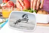 KitchenYeah® Lunchbox Brotzeit Brotdose 17x11 cm Pferd - Produktbild-Vorschau 3