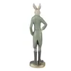 Clayre & Eef Figur Kaninchen 20 cm Beige Grün Polyresin Produktbild-Vorschau 3
