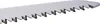 A close-up view of the serrated edge of a saw blade. Náhled obrázku produktu