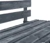 vidaXL Vonkajšia lavička Palettes Holz Grau Náhľad obrázku produktu 2