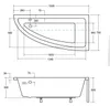 BADLAND Eckbadewanne Badewanne Praktika RECHTS 150x70 mit Produktbild-Vorschau 10