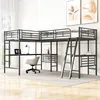 Hochbett mit 2 Liegeflächen und Schreibtisch, Produktbild-Vorschau 5