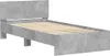 Bettgestell mit Kopfteil und LED-Leuchten Betongrau 100x200 Produktbild-Vorschau 6