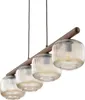 Pendelleuchte Metall Rauchglas E14 H: max. 140 cm Braun Produktbild-Vorschau 2