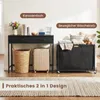 COSTWAY wasmand, 2-in-1 wasverzamelaar en console, Productafbeelding-voorbeeld 4
